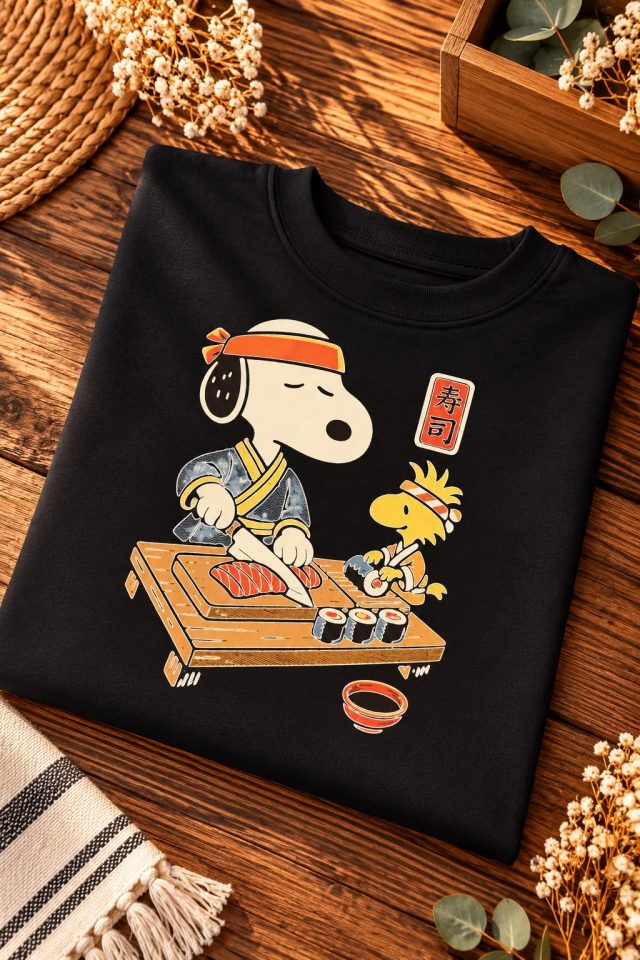 Snoopy Sushi Chef Negra