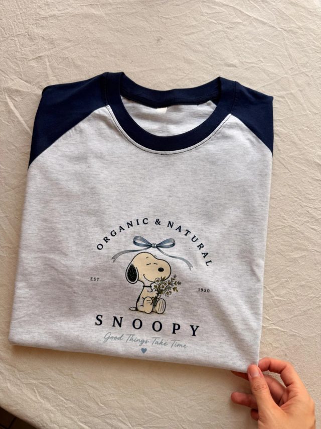Oversize Organic & Natural (Gris Melange/Navy)