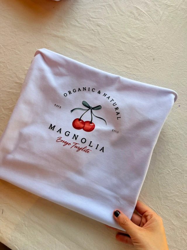 Unisex Cerezas Magnolia Blanca