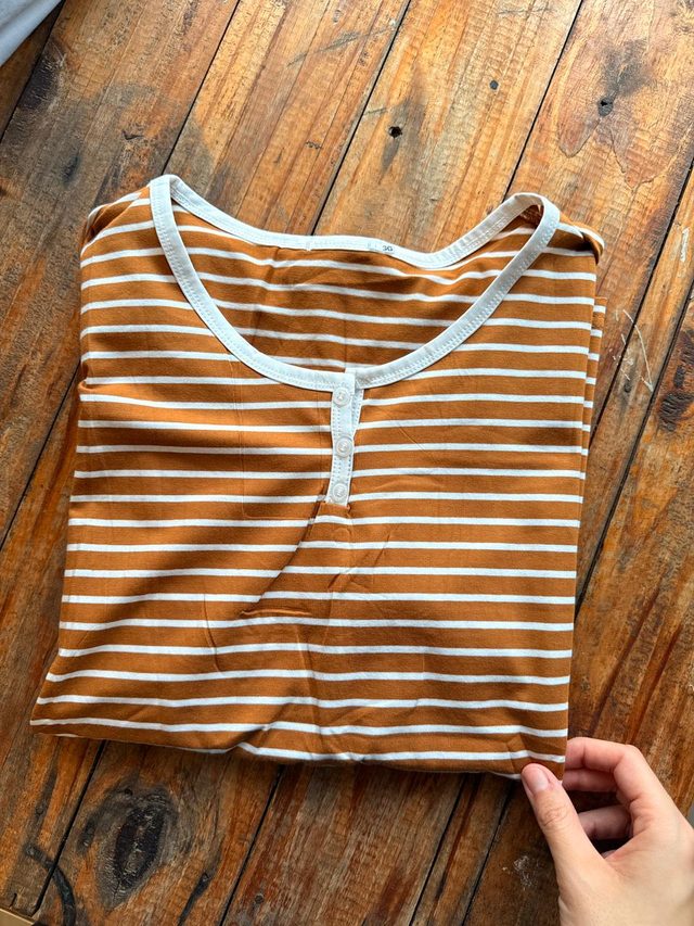 Remera Rayada Henley — foto 3