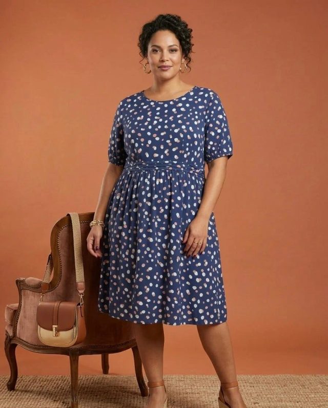 Vestido ligeramente elastizado