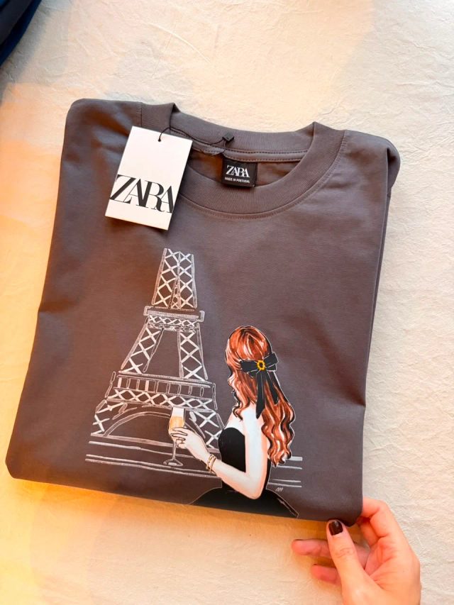 "Torre Eiffel" Zara - Gris Oscuro