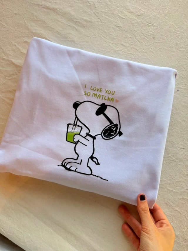Snoopy Matcha Blanca